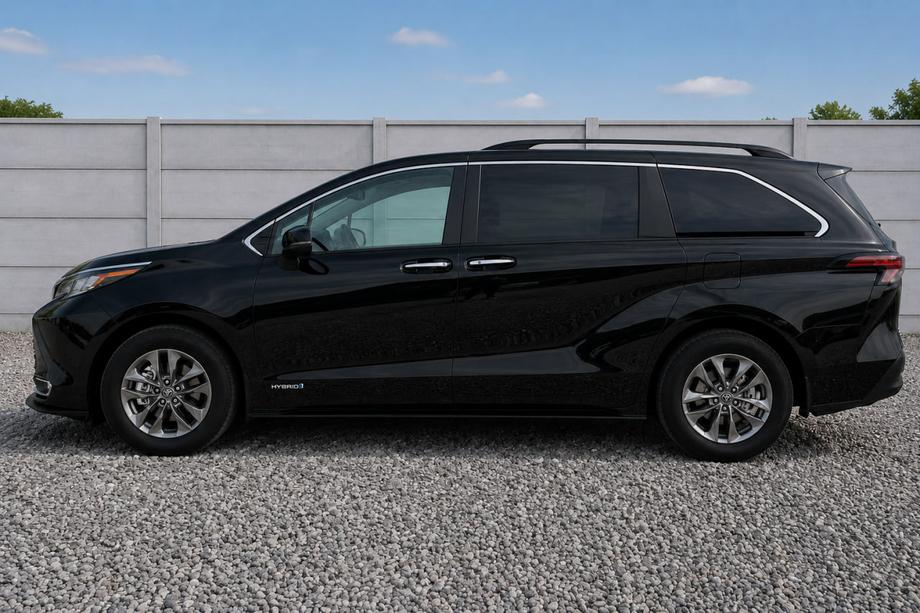 Toyota Sienna 2020- Integrated roof rails black OEM (Aluminum) Image