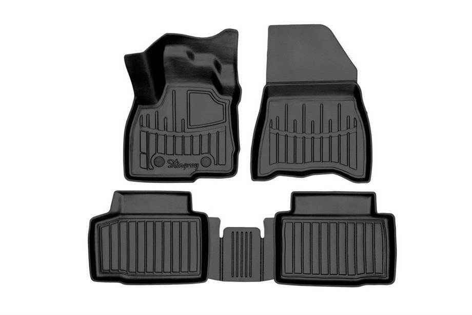 Dacia Duster 2024- Stingray 3D rubber floor mats (4WD, hybrid, set of 4) Image