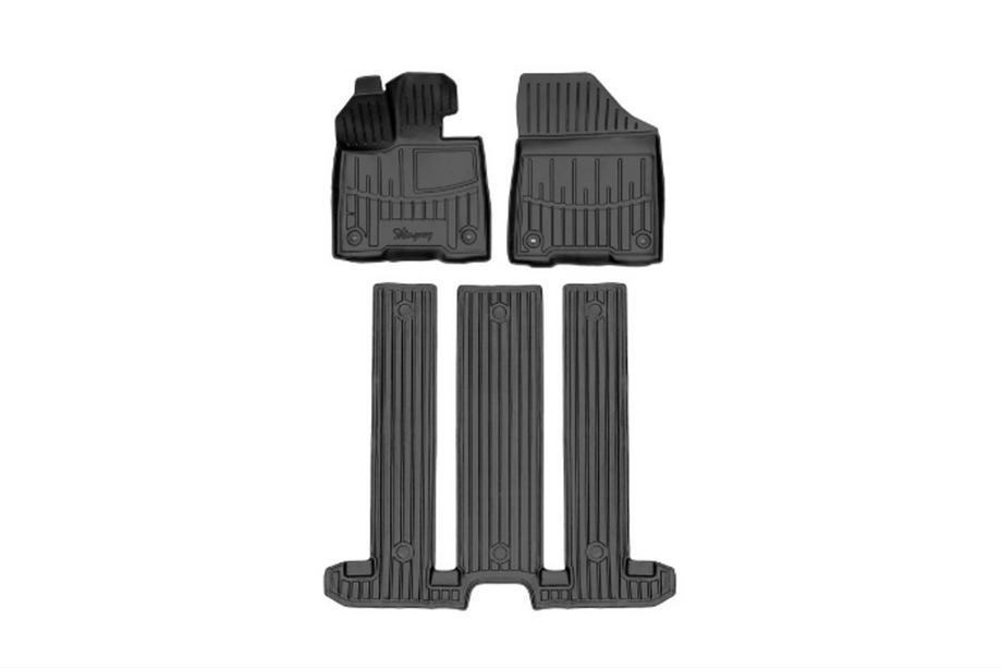 Toyota Sienna 2020- Stingray 3D Rubber Floor Mats (6 seats, 3 pcs) Image