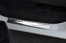Fiat Scudo 2007-2015 Stainless Steel Door Sill Protectors (Omsa, 2 pcs) photo 5