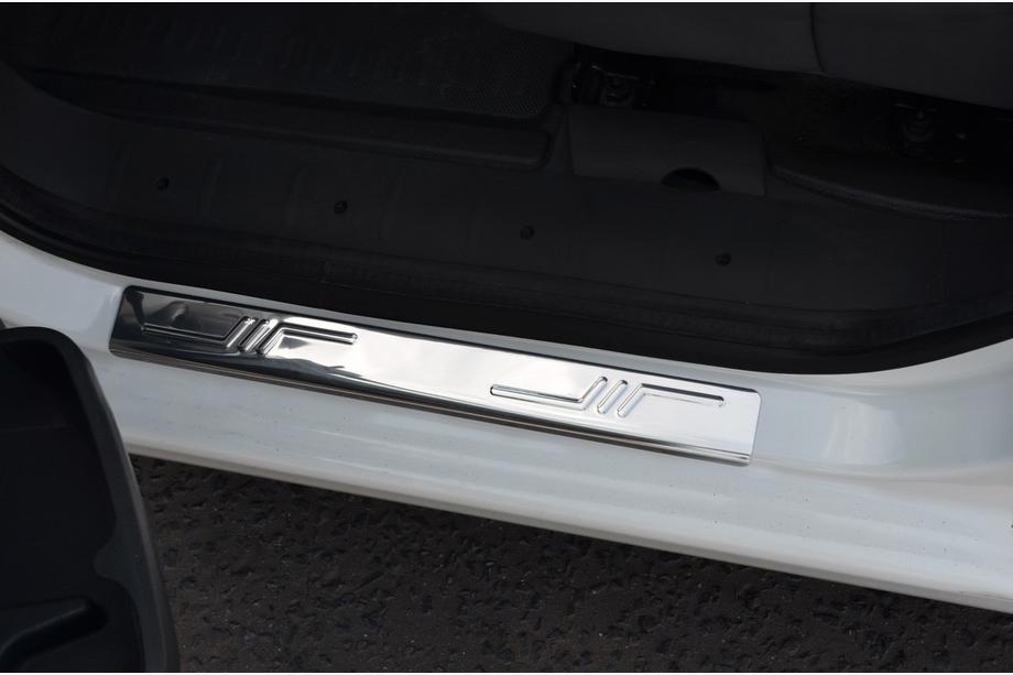 Peugeot Expert 2007-2016 Stainless Steel Door Sill Protectors (Omsa, 2 pcs) Photo 5