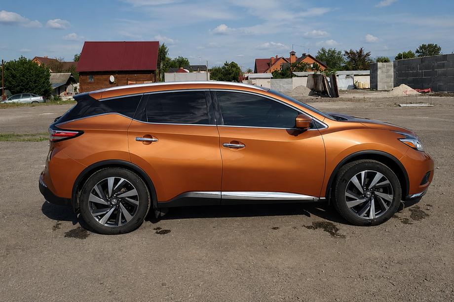 Nissan Murano 2014- OEM Grey Roof Rails (ABS Plastic, Adhesive Mount) Image