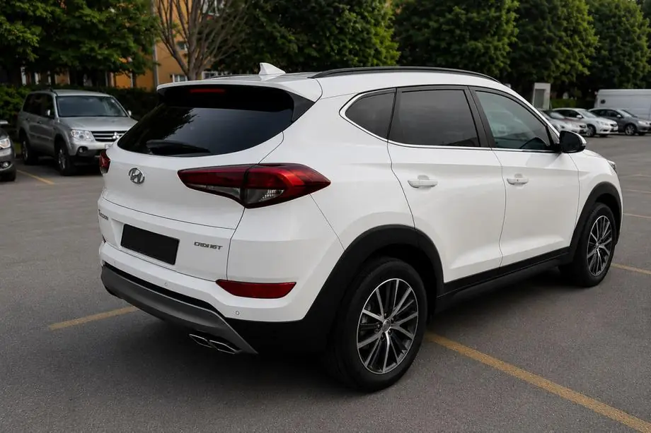 Hyundai Tucson TL 2016-2021 Integrated roof rails black OEM (ABS plastic, adhesive installation) Image