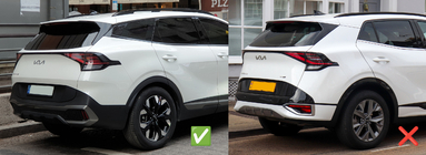 Kia Sportage 2021- Window wind deflectors with chrome trim Niken (for LWB, 4 pcs) photo 3