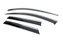 Kia Sportage 2021- Window wind deflectors with chrome trim Niken (for LWB, 4 pcs) photo 1
