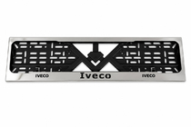 Iveco License Plate Frame Chrome (1 pc, Stainless Steel) photo 1