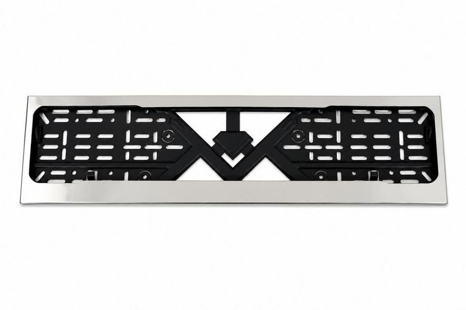 Toyota License Plate Frame Chrome (1 pc, Stainless Steel) Photo 1