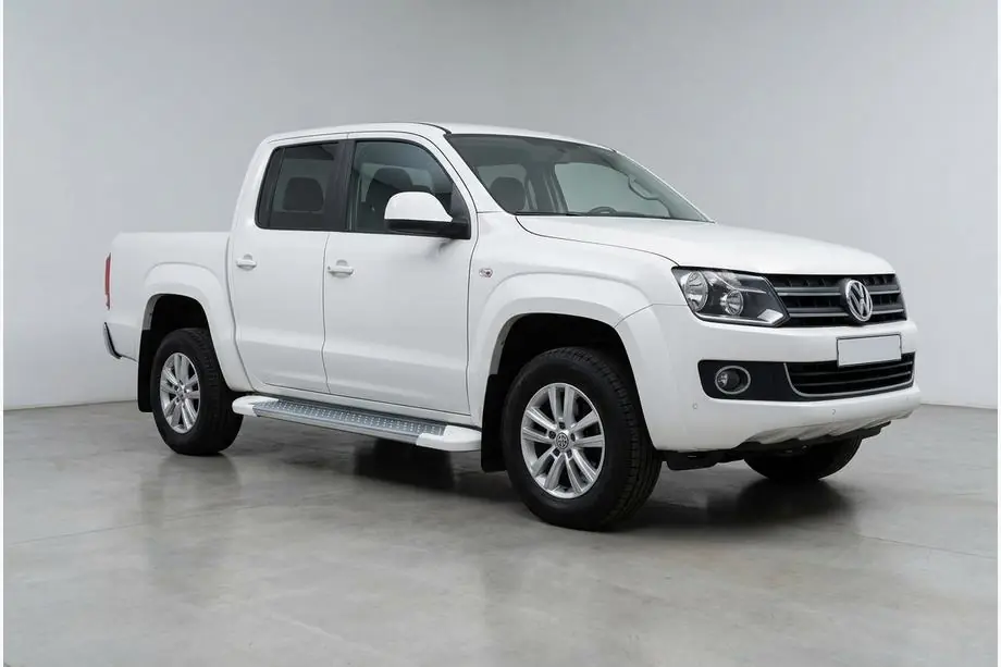 Volkswagen Amarok 2010-2022 Side Steps Allmond White (2 pcs, Aluminum) Image