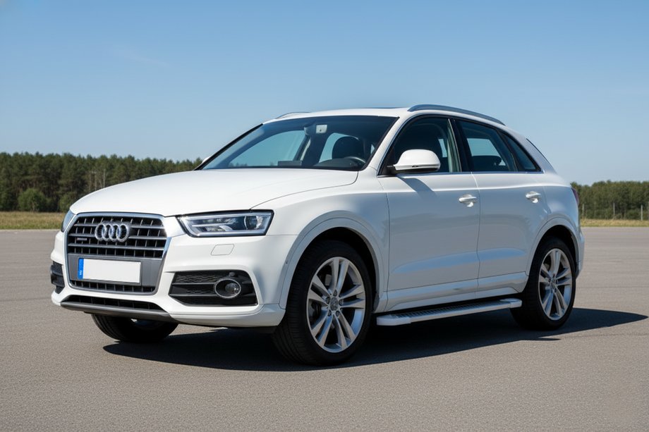 Audi Q3 2011-2019 Side Steps Allmond White (2 pcs, Aluminum) Image