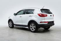 Kia Sportage 2010-2015 Side Steps Allmond White (2 pcs, Aluminum) photo 1