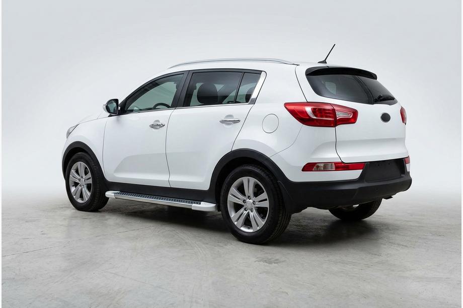 Kia Sportage 2010-2015 Side Steps Allmond White (2 pcs, Aluminum) Image