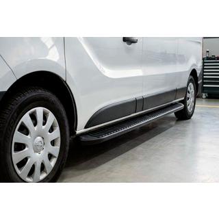 Side Steps Tayga Black (2 pcs, Aluminum) Fiat Talento 2016-