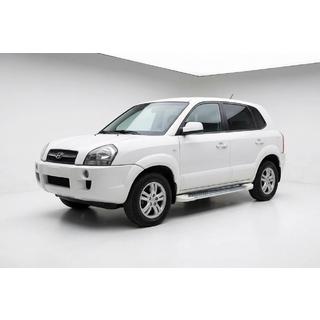 Side Steps Allmond White (2 pcs, Aluminum) Hyundai Tucson JM 2004- photo 1