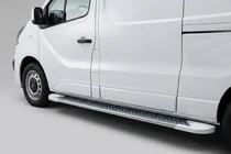 Renault Trafic 2001–2015 Side Steps Allmond White (2 pcs, Aluminum) photo 1