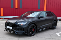 Audi Q8 2018- Integrated roof rails black OEM (Aluminum, adhesive mounting) photo 2