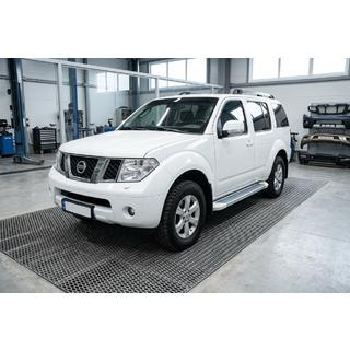 Side Steps Allmond White (2 pcs, Aluminum) Nissan Pathfinder R51 2005-2014 photo 1