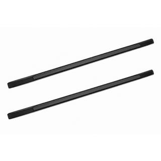 Black OEM roof rails (ABS plastic, adhesive mounting) Toyota Hilux 2015-