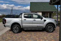 Ford Ranger 2011–2022 OEM Black Roof Rails (ABS plastic, adhesive installation) photo 2