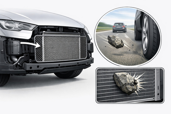 How to reduce the risk of radiator damage from road stones