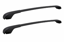 Jeep Cherokee KL 2013- Black roof rack cross bars for OEM roof rails (Aluminum) photo 1