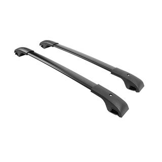 Black roof rack cross bars for OEM roof rails (Aluminum) photo 2