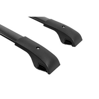 Black roof rack cross bars for OEM roof rails (Aluminum) photo 4
