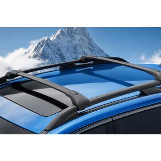 Black roof rack cross bars for OEM roof rails (Aluminum)