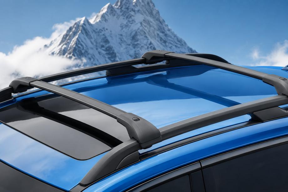 Subaru Forester 2018-2024 Black roof rack cross bars for OEM roof rails (Aluminum) Image