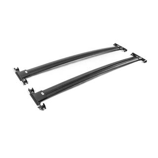 Black roof rack cross bars for OEM roof rails (Aluminum) Toyota Land Cruiser 200 2007-2021 photo 3