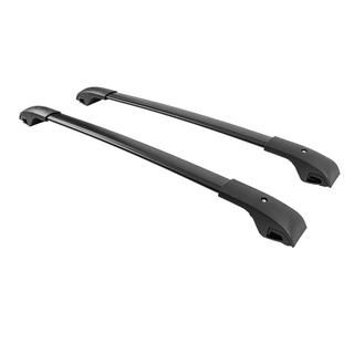 Black roof rack cross bars for OEM roof rails (Aluminum) Volkswagen Atlas (Terramont) 2016- photo 2
