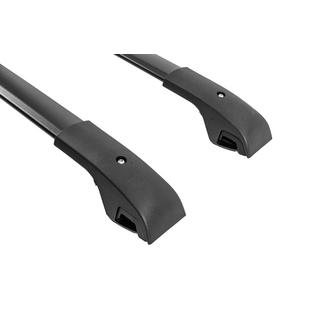 Black roof rack cross bars for OEM roof rails (Aluminum) Volkswagen Atlas (Terramont) 2016- photo 4