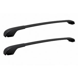 Black roof rack cross bars for OEM roof rails (Aluminum) Volkswagen Tiguan 2016-2023