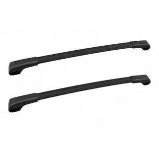 Black roof rack cross bars for OEM roof rails (Aluminum)