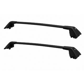 Black roof rack cross bars for OEM V2 roof rails (Aluminum) Ford Bronco Sport 2020–