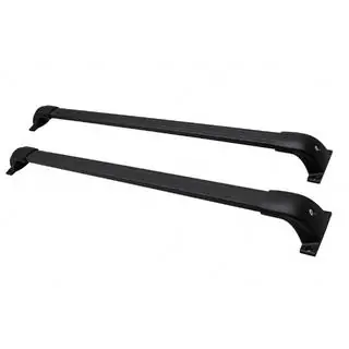 Black roof rack cross bars for OEM roof rails (Aluminum)