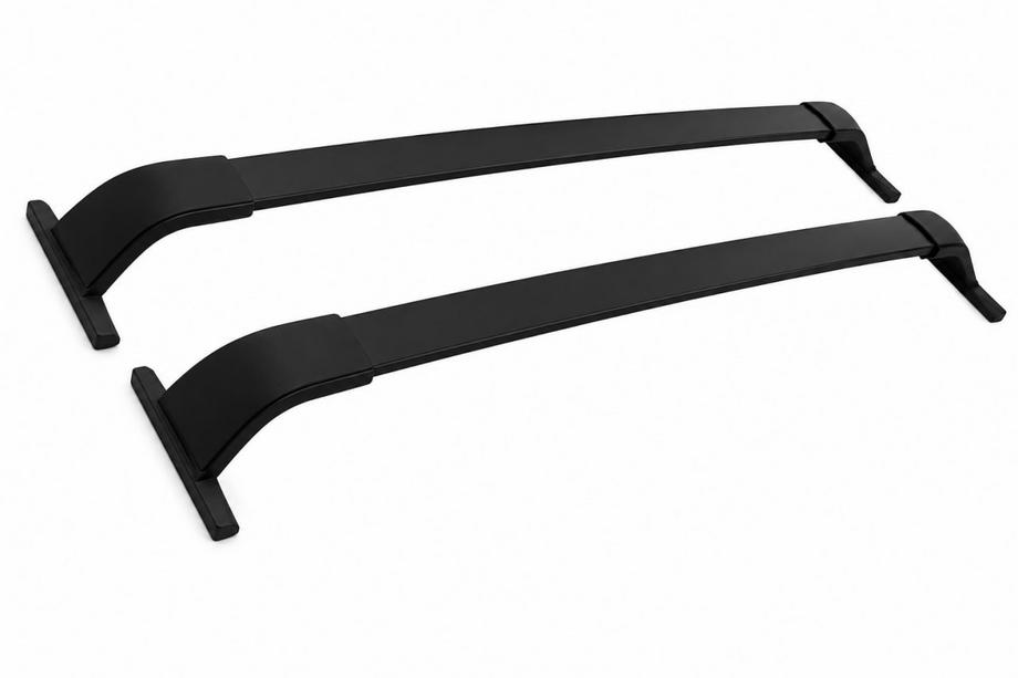 Chevrolet Bolt 2016-2023 Black roof rack cross bars for integrated rails OEM (For EUV, Aluminum) Image