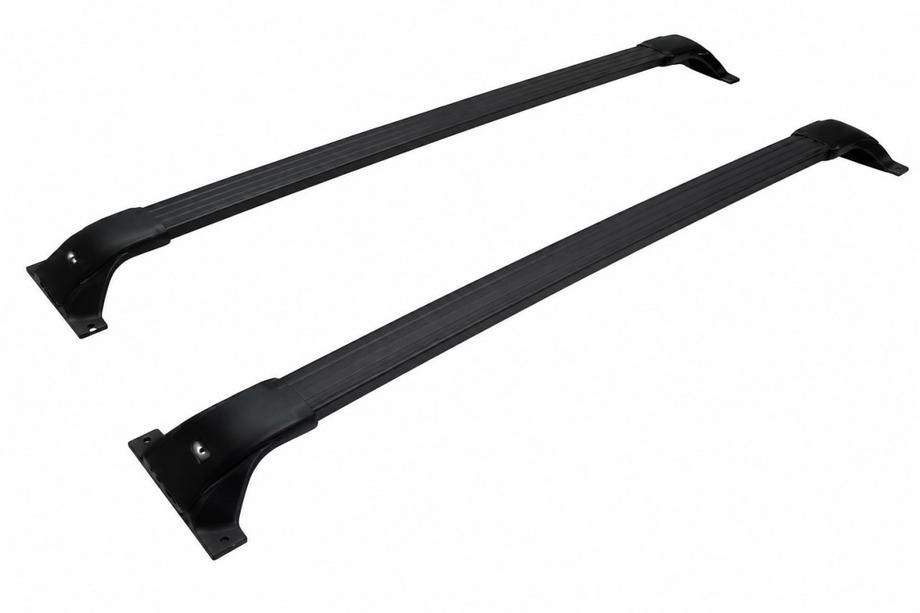 Toyota Highlander 2019- Black roof rack cross bars for integrated roof rails OEM (for GRAND, aluminum) Photo 1