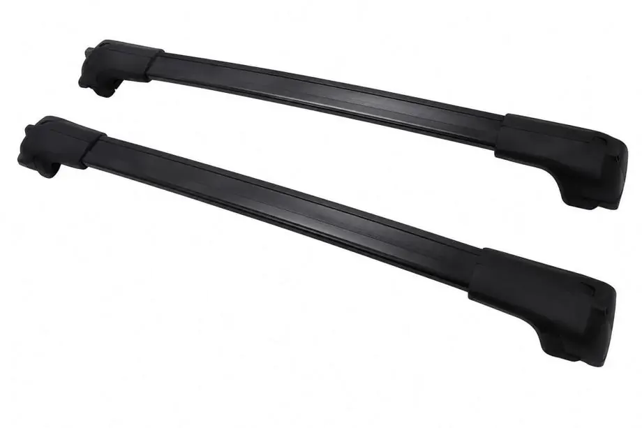 Toyota Land Cruiser Prado 250 2023- Black roof rack cross bars for OEM roof rails (Aluminum) Image