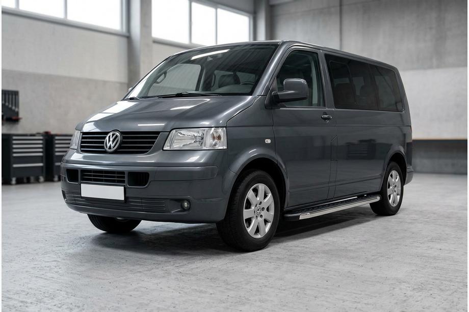 Volkswagen T5 Transporter 2003-2010 Side Steps BlackLine (2 pcs, Aluminum) Long Wheelbase Photo 3