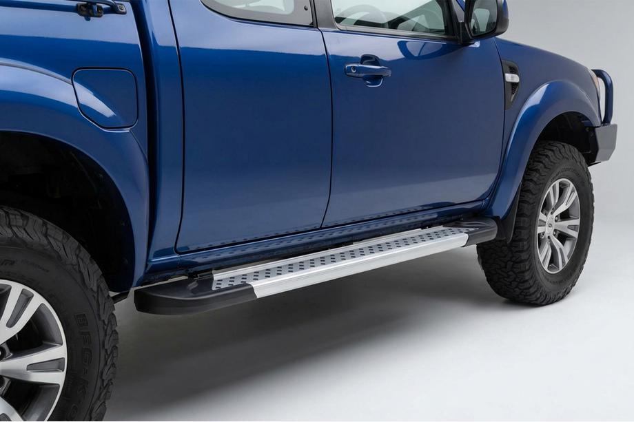 Mazda BT-50 2007-2012 Side Steps New Vision Grey (2 pcs, Aluminum) Image