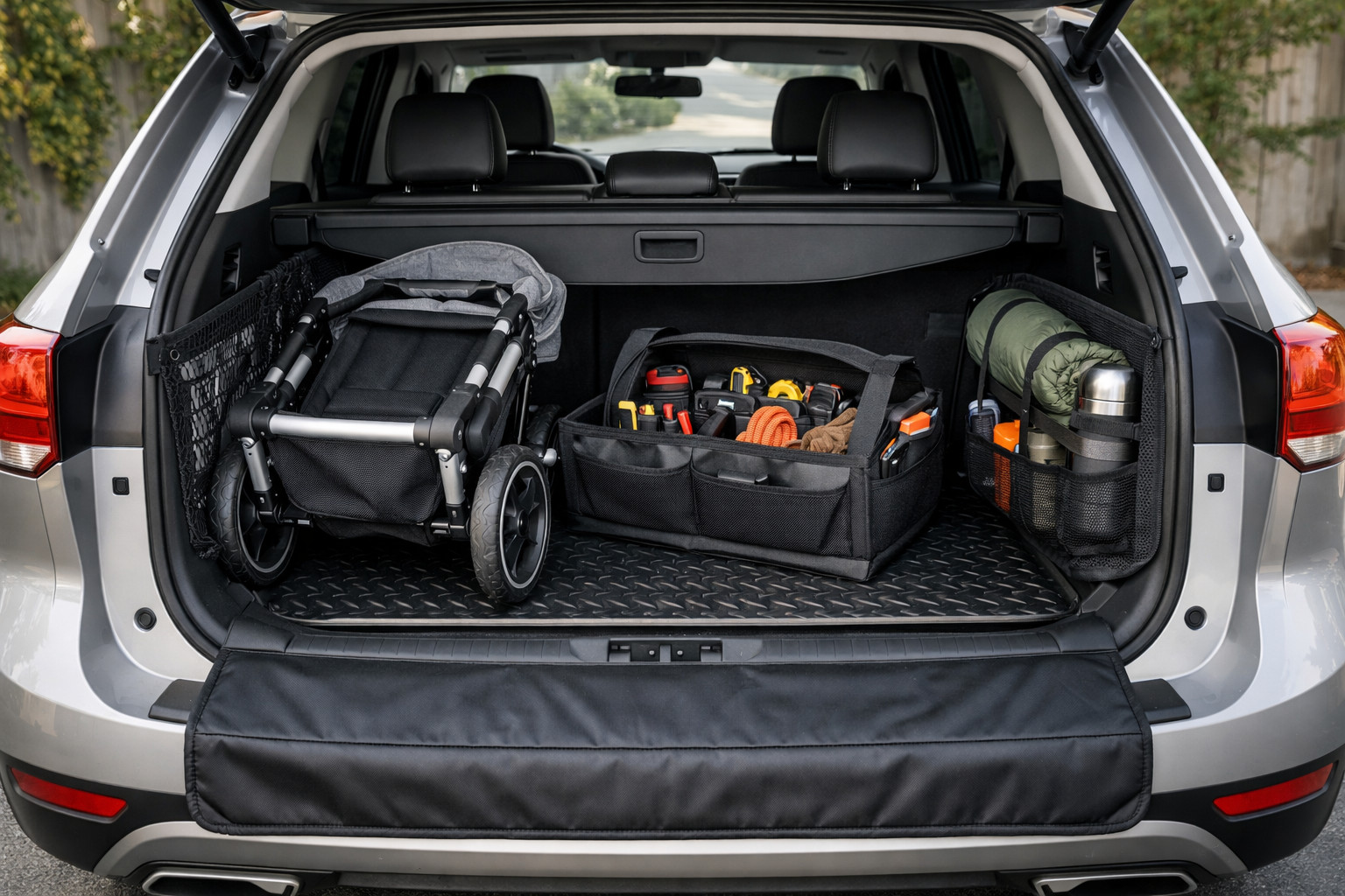 How to keep your trunk cleaner when carrying a stroller, tools or gear