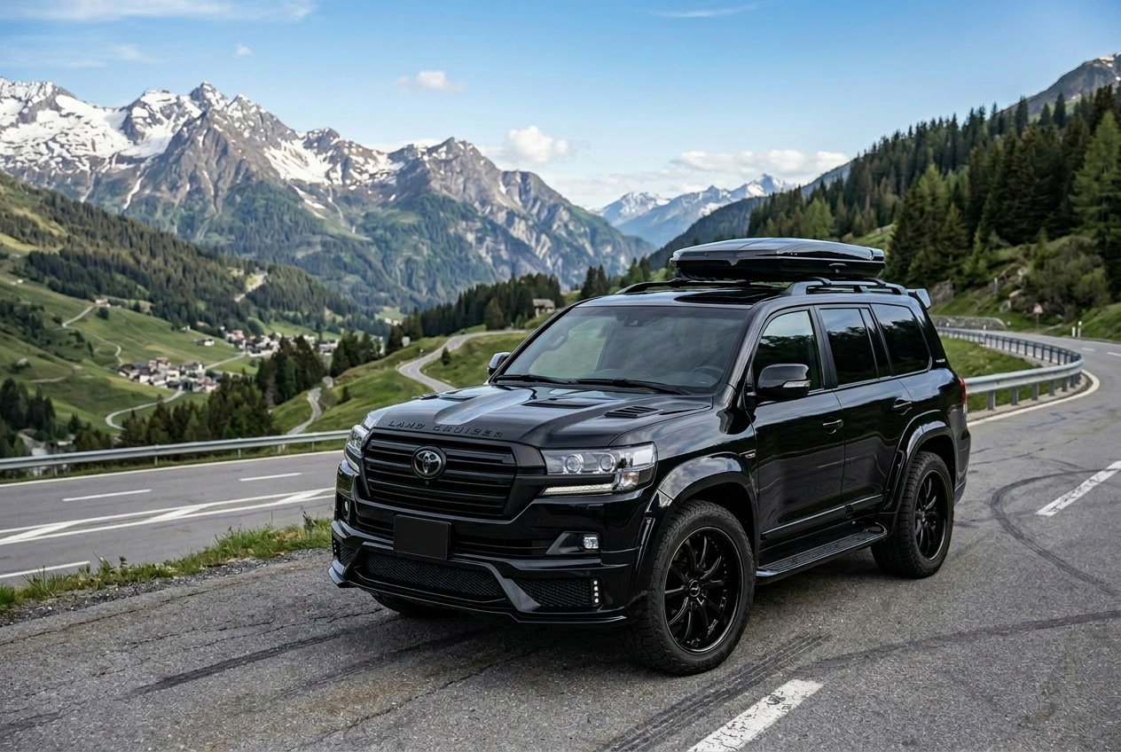Which upgrades to add to an LC200 facelift: steps, mirrors, moldings, spoiler, interior