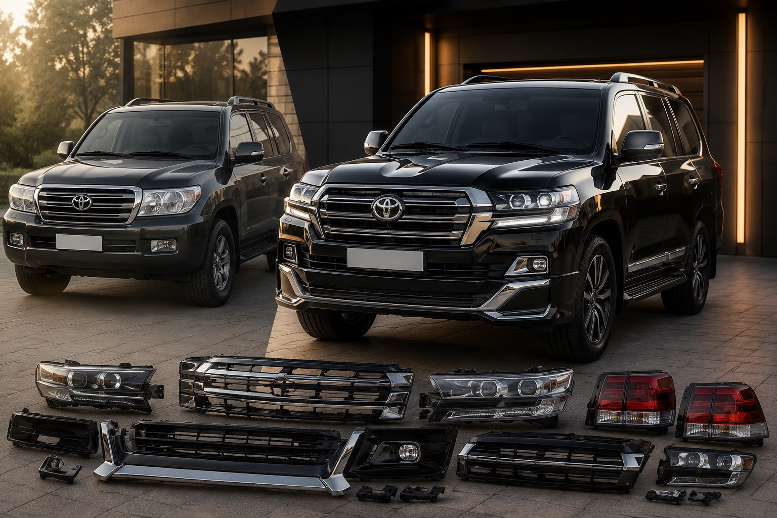 Toyota LC200 restyling kit: checklist before you pay