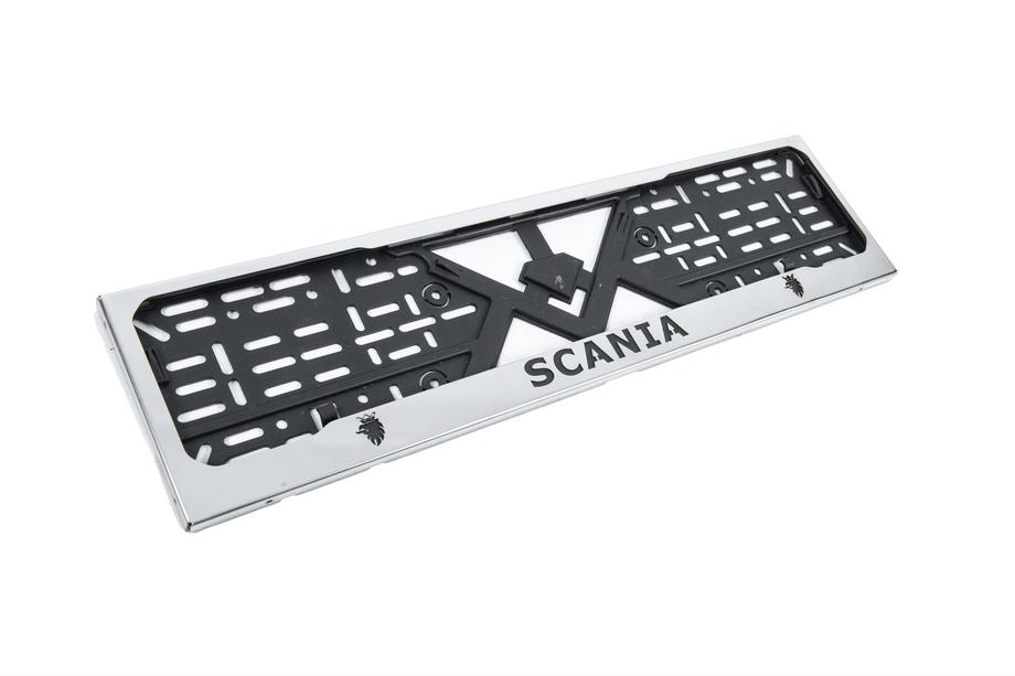 Scania License Plate Frame Chrome (1 pc, Stainless Steel) Photo 3