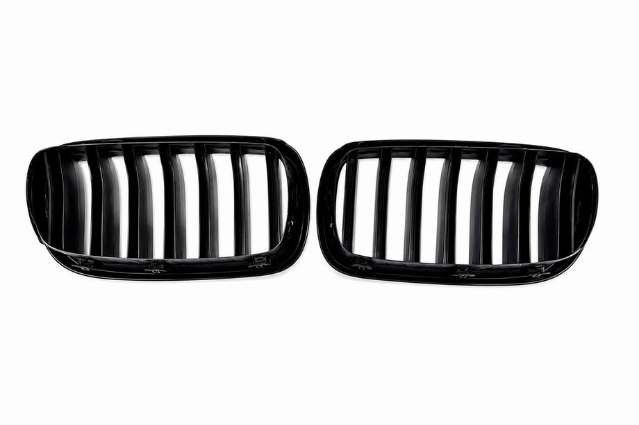 BMW X6 F16 2014-2019 Kidney Grilles 1 Bar (matte black) Photo 2