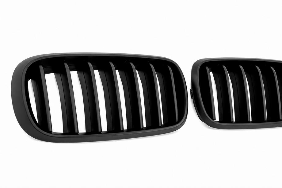 BMW X6 F16 2014-2019 Kidney Grilles 1 Bar (matte black) Photo 3