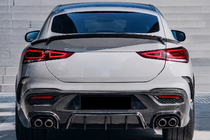 Mercedes GLE coupe C167 2019- Rear diffuser in genuine carbon fiber photo 1