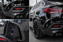 Mercedes GLE coupe C167 2019- Rear diffuser in genuine carbon fiber photo 2