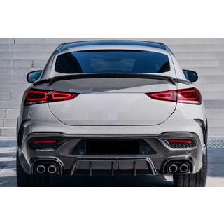 Rear diffuser in genuine carbon fiber photo 1