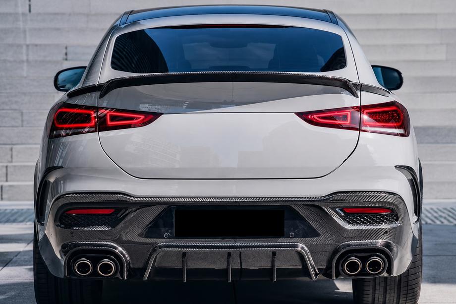 Mercedes GLE coupe C167 2019- Rear diffuser in genuine carbon fiber Image